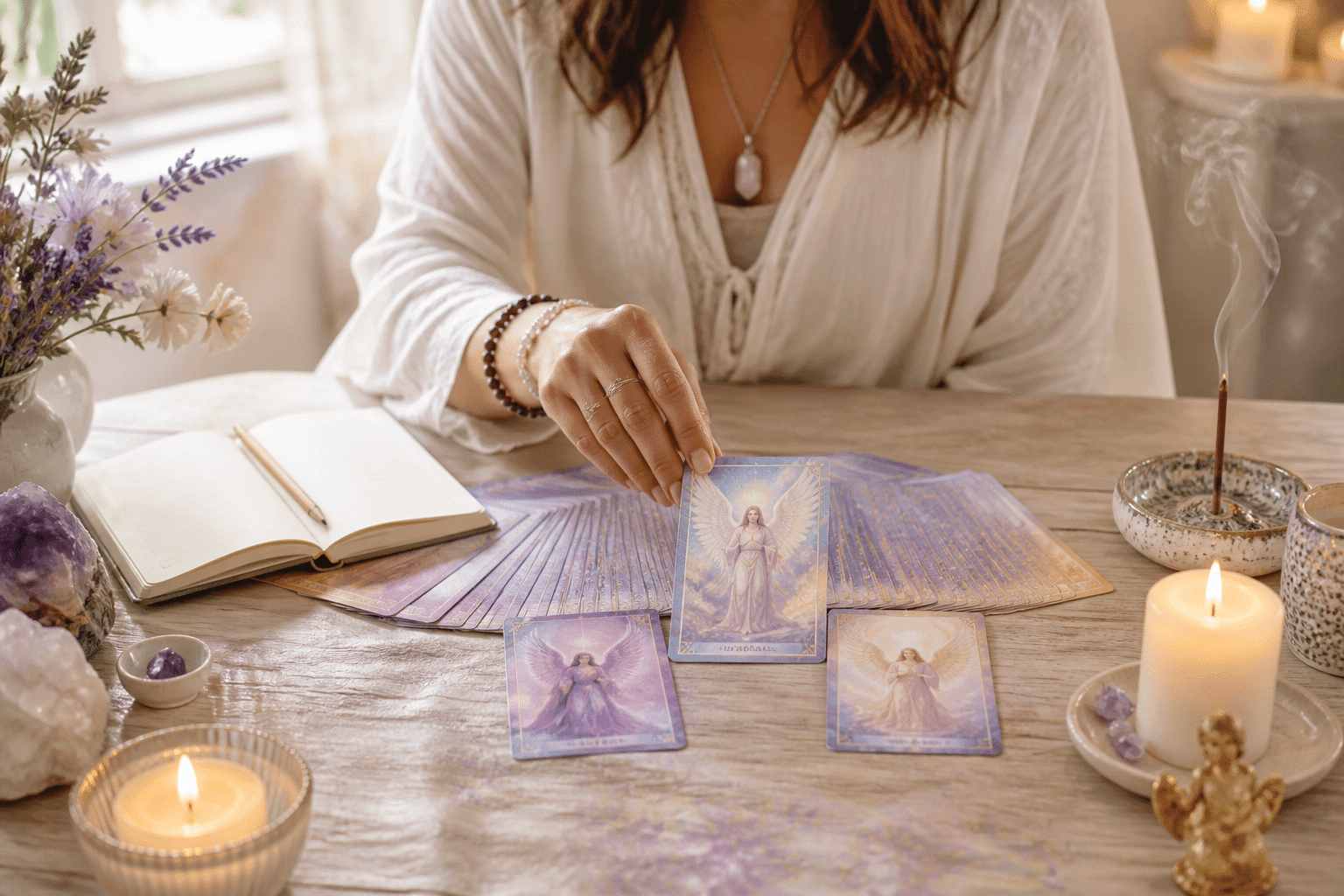oráculo angélico cartas guia